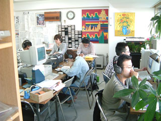 ２つ目の教室での授業風景です。